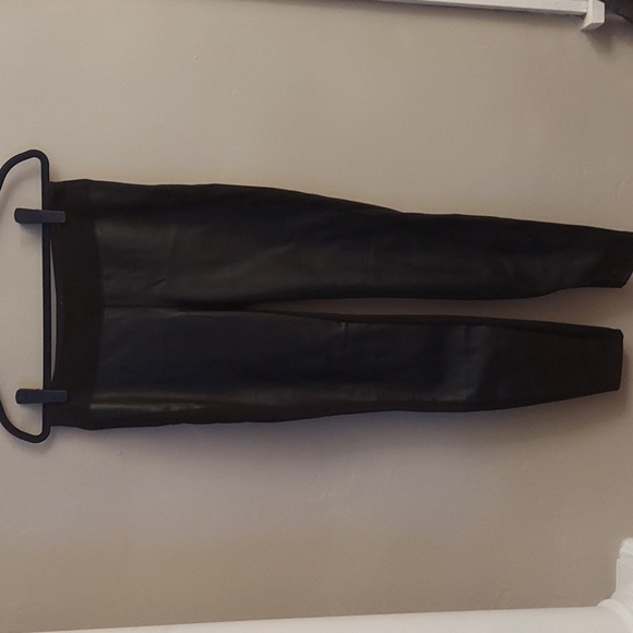 SOMA Smoothing Faux Leather Ponte Leggings - Picture 2 of 10